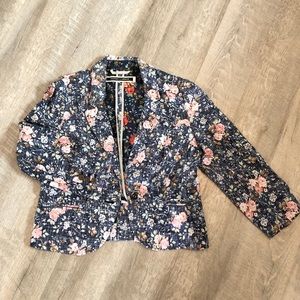Cropped Floral Blazer size 10